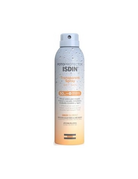 Isdin Fotoprotector Transparent Spray Wet Skin Spf 50, 250 Ml
