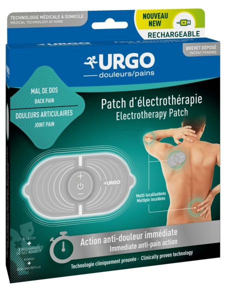 Urgo Parche De Electroterapia Recargable 1 Parche + 2 Recambios, 1 Unidad