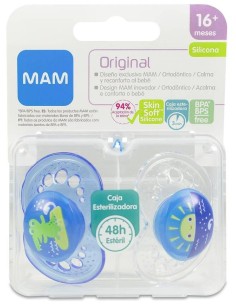 Mam Chupete Silicona Original 16+ M A Pack Doble