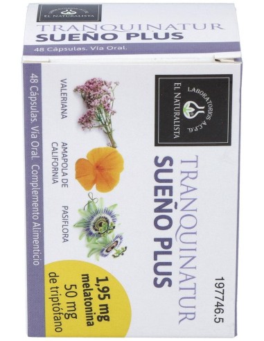 El Naturalista Tranquinatur Sueño Plus, 48 Cápsulas