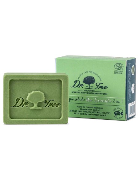 Dr. Tree Champú Sólido 2 En 1 Uso Frecuente, 75 G