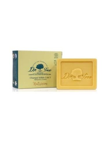 Dr. Tree Champú Sólido 2 En 1 Nutrición, 75 G
