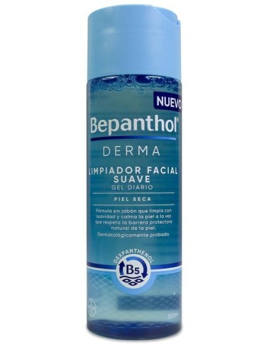Bepanthol Derma Limpiador Facial Suave Gel Diario 200Ml