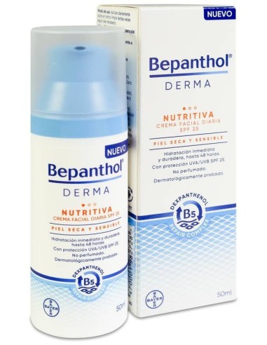Bepanthol Derma Crema Facial Nutritiva Spf25 50Ml.