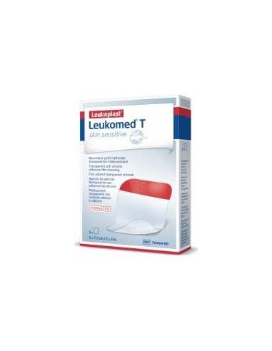 Leukomed T Plus Piel Sensible 5 X 7.2 Cm, 5 Unidades