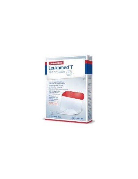 Leukomed T Plus Piel Sensible 5 X 7.2 Cm, 5 Unidades