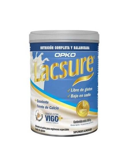 Lacsure Polvo Oral Sabor Vainilla Sin Gluten 800G