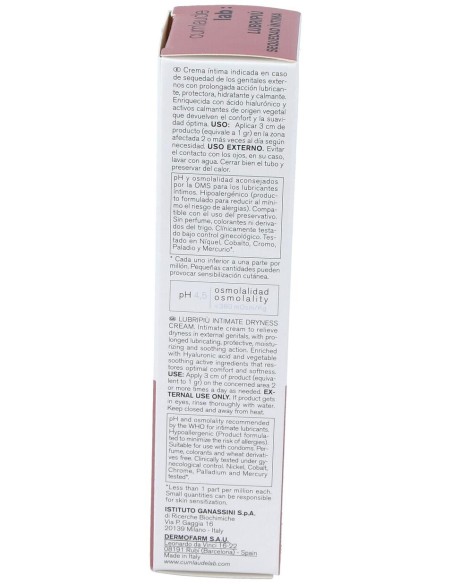 Cumlaude Lab Lubripiù Sequedad Íntima Crema 30Ml