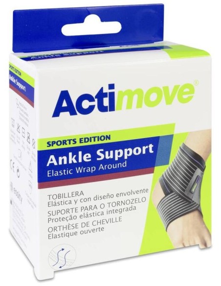 Actimove Tobillera Elástica Con Cincha Estabilizadora Talla S, 1 Unidad