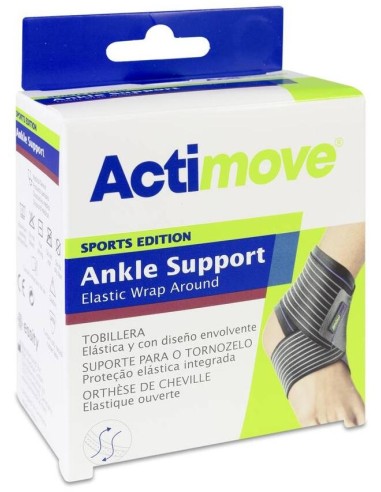 Actimove Tobillera Elástica Con Cincha Estabilizadora Talla L, 1 Unidad