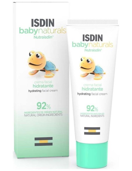 Isdin Baby Naturals Crema Facial Hidratante, 50 Ml