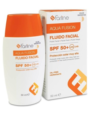 Farline Fluído Facial Aqua Fusion Color Spf50+ 50Ml