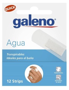 Galeno Tiras Quick Plastic Transparente, 12 Uds
