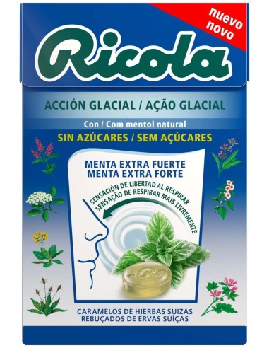 Ricola Caramelos De Menta Extrafuerte Sin Azúcar, 50 G