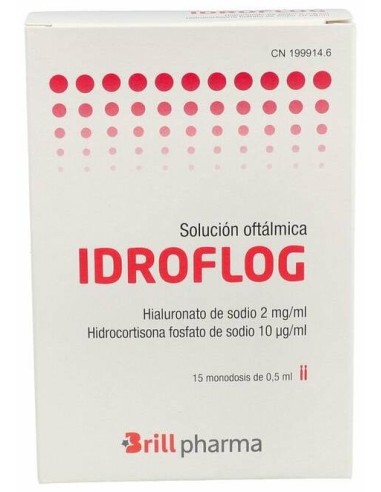 Brill Pharma Idroflog Solución Oftálmica, 0,5 Ml X 15 Monodosis