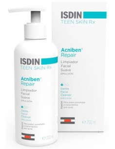 Isdin Teen Skin Rx Acniben Repair Limpiador Facial Suave Emulsión 180Ml