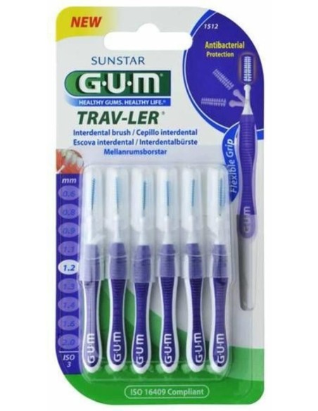 Cepillo Interdental Trav-Ler 1512 1,2Mm 6Un Lila