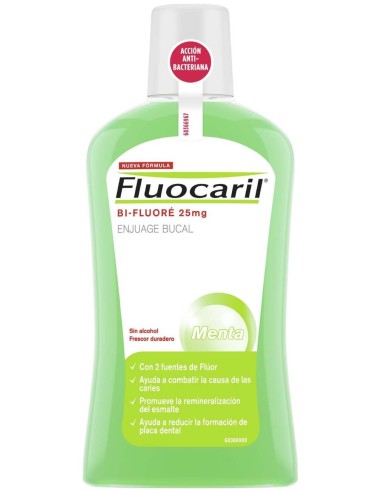 Fluocaril Bi-Fluore Colutorio Menta 500Ml.