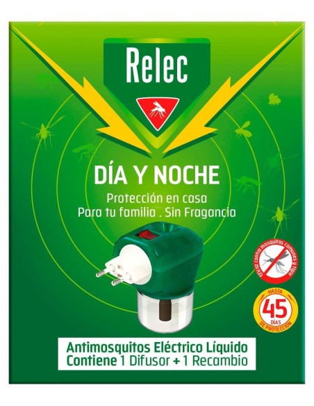 Relec Día Y Noche Antimosquitos Difusor Eléctrico + Recambio