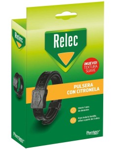 Relec Pulsera Antimosquitos Con Citronela Color Negro, 1 Unidad