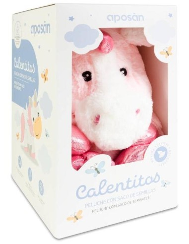 Aposan Calentitos Peluche Con Saco De Semillas Unicornio 1Ud