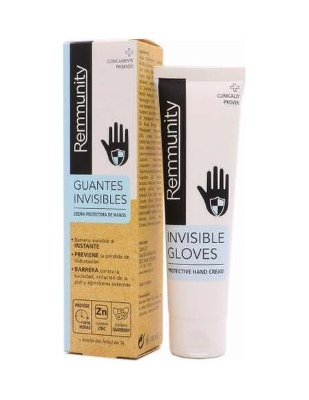 Remmunity Guantes Invisibles Crema Protectora De Manos 100Ml