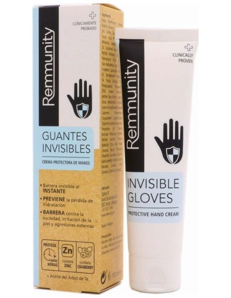 Remmunity Guantes Invisibles Crema Protectora De Manos 100Ml