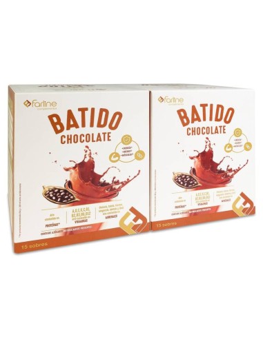 Farline Duplo Batido Chocolate Sobres 2X15