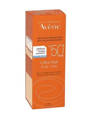 Avène Solar Ultra-Mat Fluido Pieles Mixtas A Grasas Spf50+ 50Ml