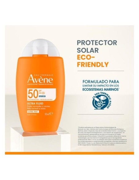 Avène Solar Ultra-Mat Fluido Pieles Mixtas A Grasas Spf50+ 50Ml