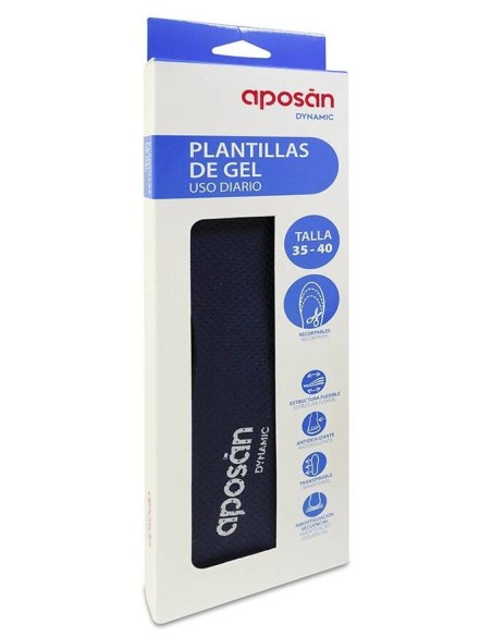 Aposán Plantillas Gel Uso Diario Talla 35-40 1Par