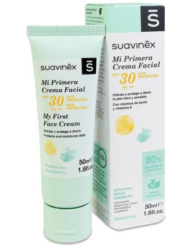 Suavinex Pediátrico Mi Primera Crema Facial Spf30 50Ml