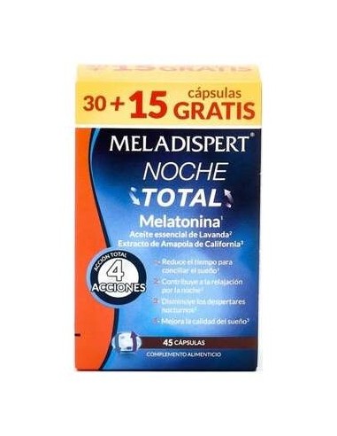 Meladispert Noche Total, 30 + 15 Comprimidos