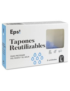 Deiters Teps! Tapón Silicona Reutilizables Talla L, 2 Unidades