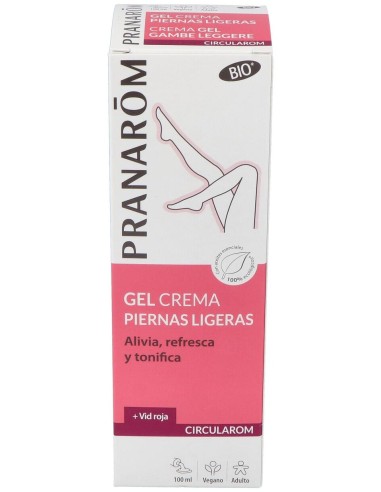 Pranarom Circularom Gel Crema Piernas Ligeras Bio, 100 Ml
