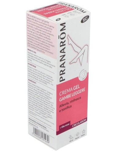 Pranarom Circularom Gel Crema Piernas Ligeras Bio, 100 Ml