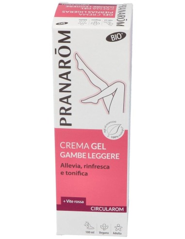 Pranarom Circularom Gel Crema Piernas Ligeras Bio, 100 Ml