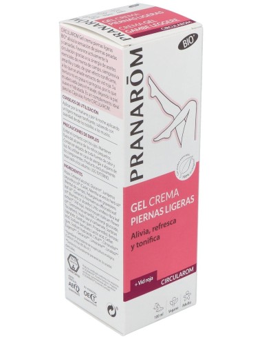 Pranarom Circularom Gel Crema Piernas Ligeras Bio, 100 Ml