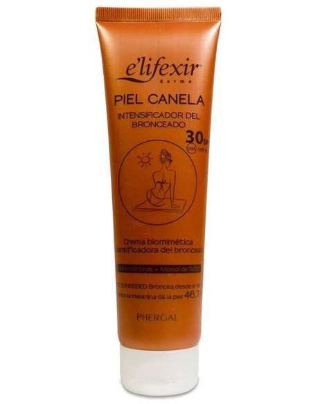 E'Lifexir Dermo Piel Canela Intensificador Bronceado Spf 30, 150 Ml