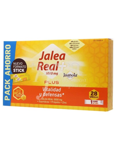Juanola Jalea Real Plus, 28 Sobres