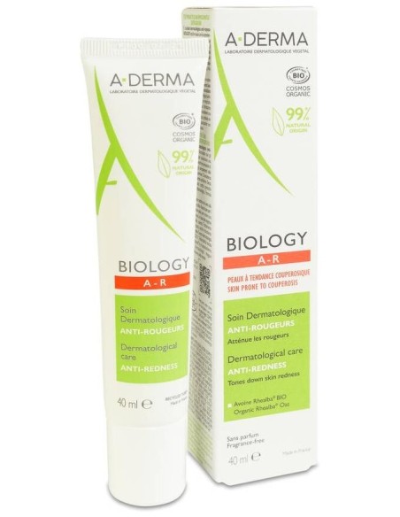 A-Derma Biology Cuidado Dermatológico Anti-Rojeces, 40 Ml