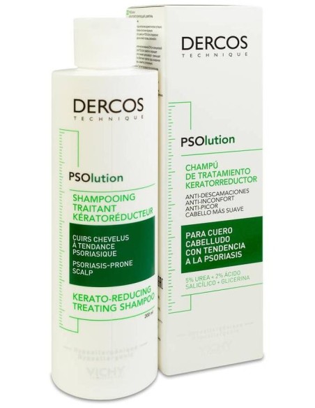 Dercos Psolution Shampooing Traitant Kératoréducteur 200Ml