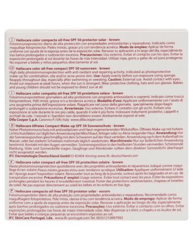 Heliocare Advanced Spf 50 Compacto Oil-Free Brown, 10 G