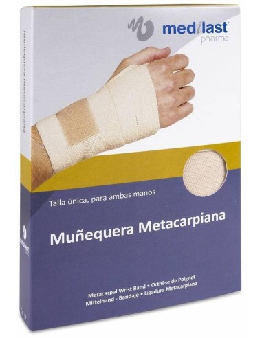 Medilast Muñequera Metacarpiana Beige Talla Única, 1 Ud