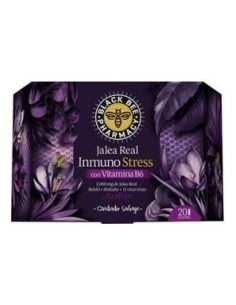 Black Bee Jalea Real Inmuno Stress Con 20 Ampollas