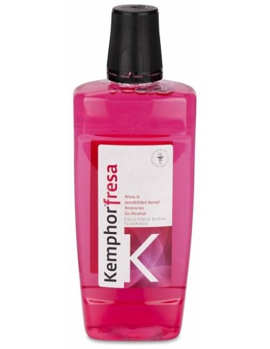 Kemphor Flúor Colutorio Sabor Fresa, 500 Ml