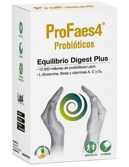 Faes Farma Profaes4 Probióticos Digest Plus, 10 Sobres