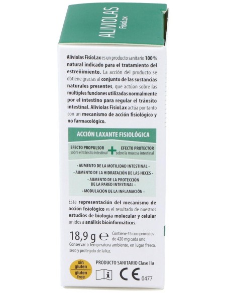 Aboca Aliviolas Fisiolax, 45 Comprimidos