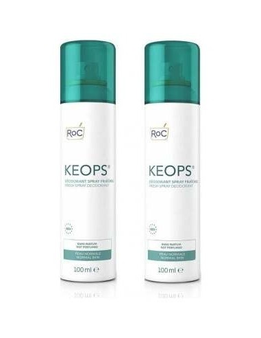 Pack Roc Keops Desodorante Spray Fresco, 2 Unidades X 100 Ml