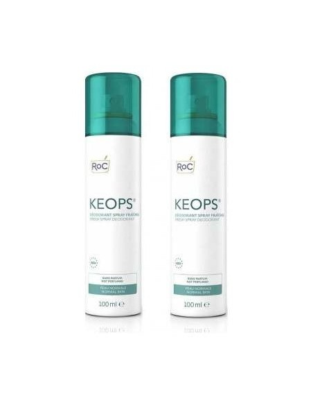 Pack Roc Keops Desodorante Spray Fresco, 2 Unidades X 100 Ml